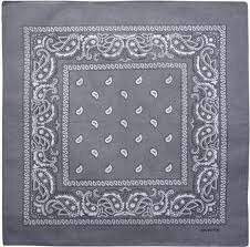 onkar bandana boeren zakdoek paisley grijs