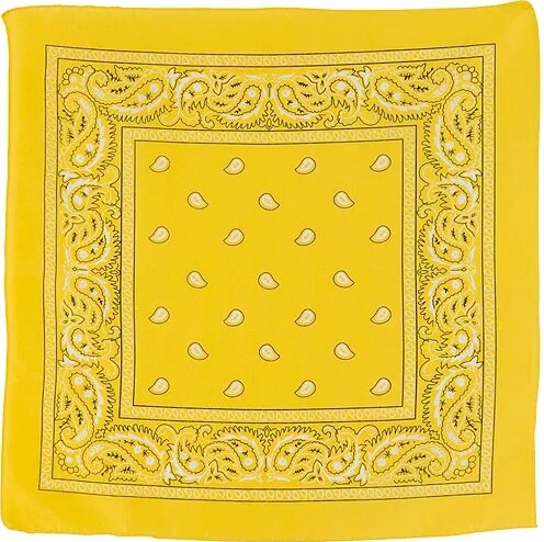 onkar bandana boeren zakdoek paisley geel