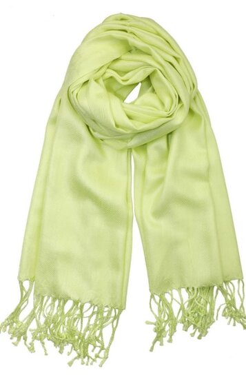 onkar pashmina viscose lime green