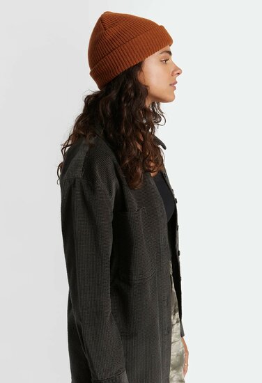 brixton polar chunky beanie burnt henna