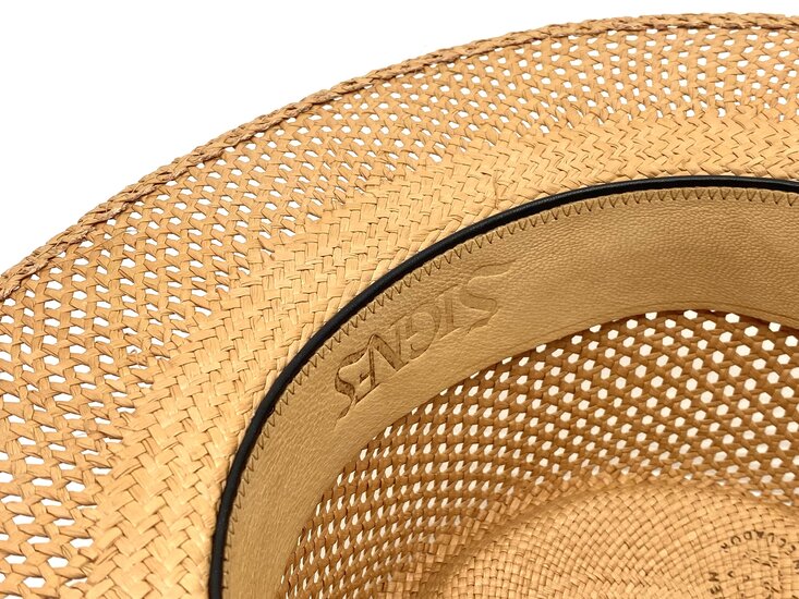 signes bespoke fedora gaudi sol panama tan