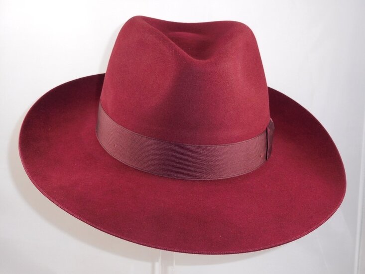 signes fedora pico beaverfelt bordeaux