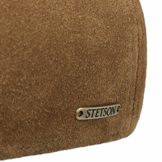 stetson hatteras newsboy cap calf split cognac