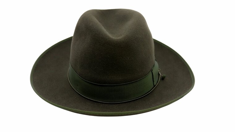 borsalino fedora qs haarvilt binded brim verde