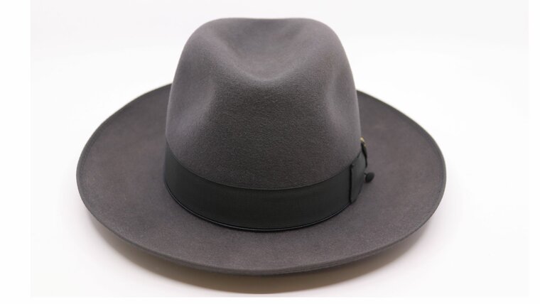 borsalino fedora qs haarvilt binded brim grijs