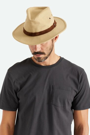 brixton messer adventure fedora cotton safari