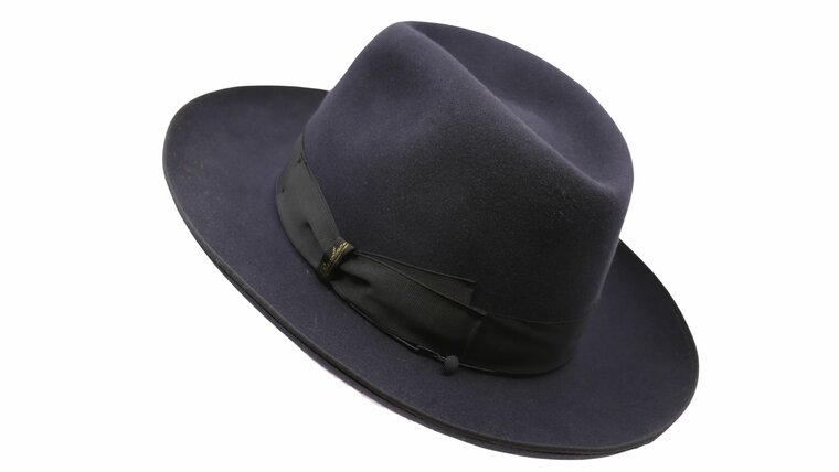 borsalino fedora qs haarvilt binded brim antraciet 