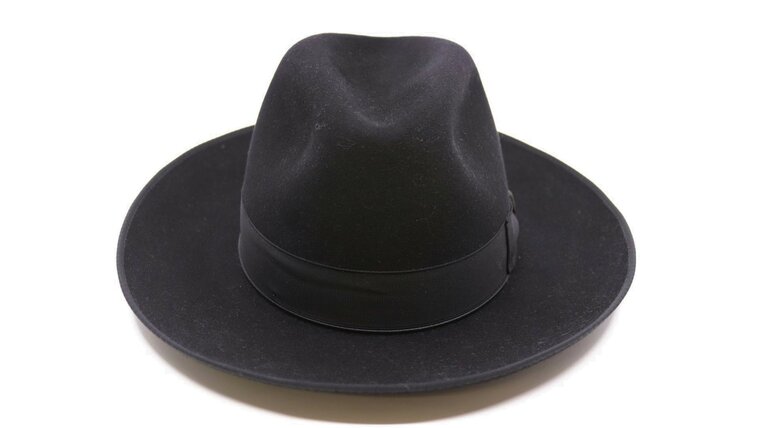 borsalino fedora qs haarvilt binded brim zwart