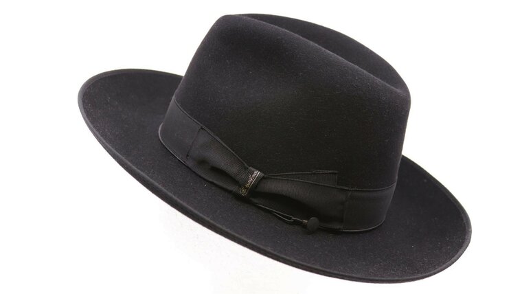 borsalino fedora qs haarvilt binded brim zwart