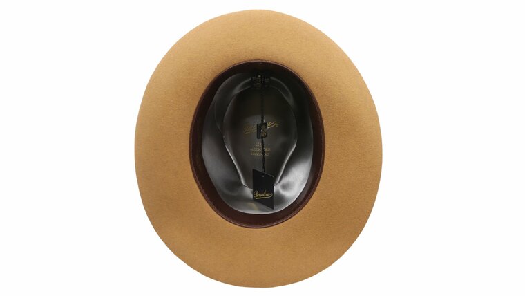 borsalino alessandria fedora cut brim camel