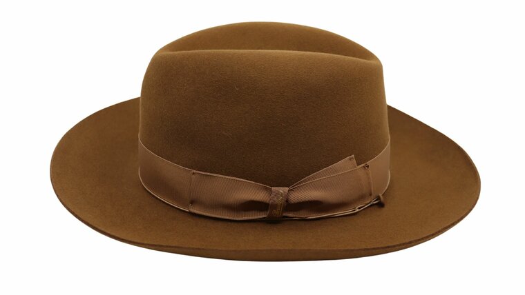 borsalino fedora qs haarvilt cut brim camel