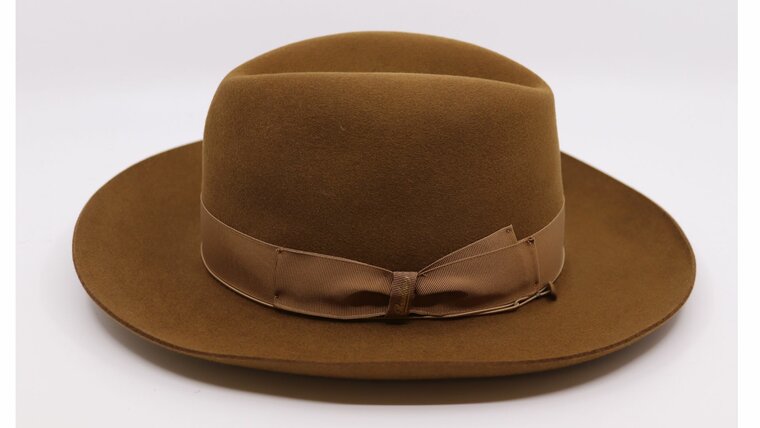 borsalino fedora qs haarvilt cut brim camel