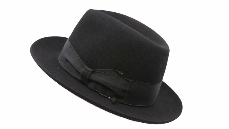 borsalino waterproof fedora zwart