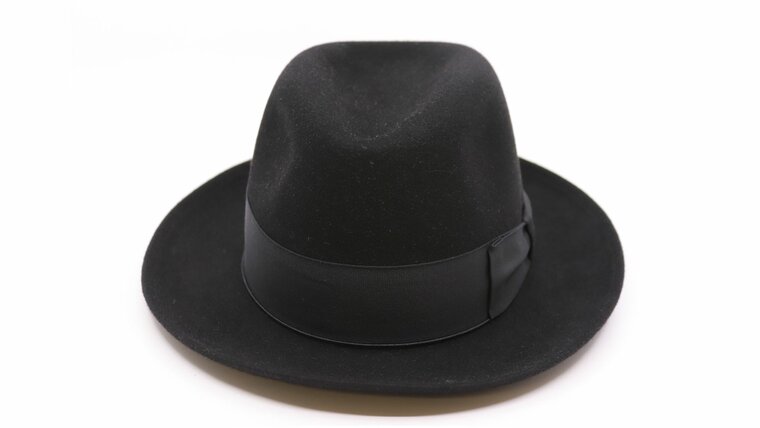 borsalino waterproof fedora zwart