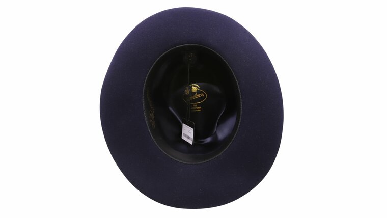 borsalino fedora cut brim navy 