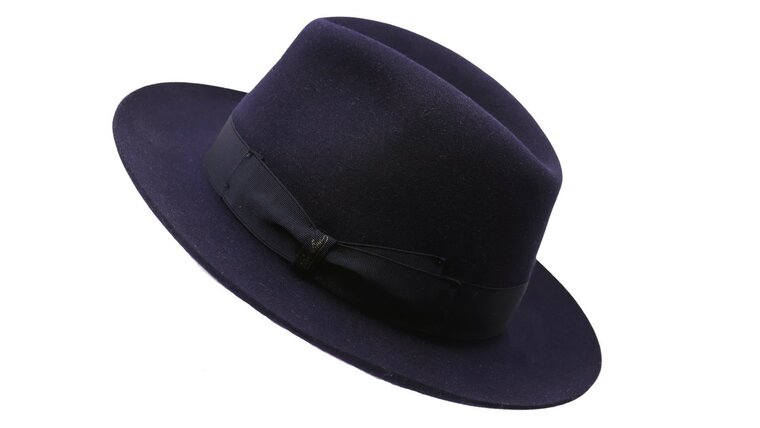 borsalino alessandria fedora klassiek medium brim navy