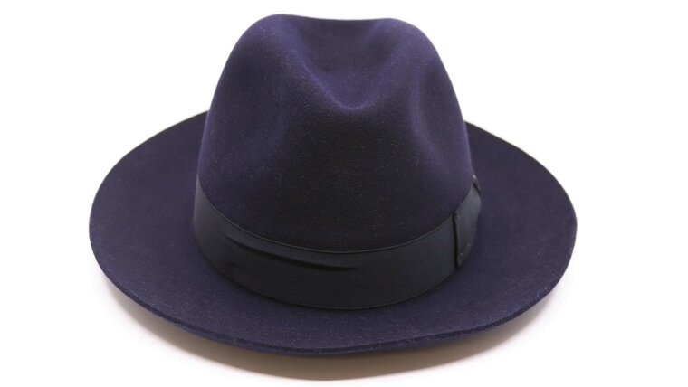 borsalino alessandria fedora klassiek medium brim navy