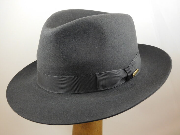 stetson fedora penn haarvilt grijs 