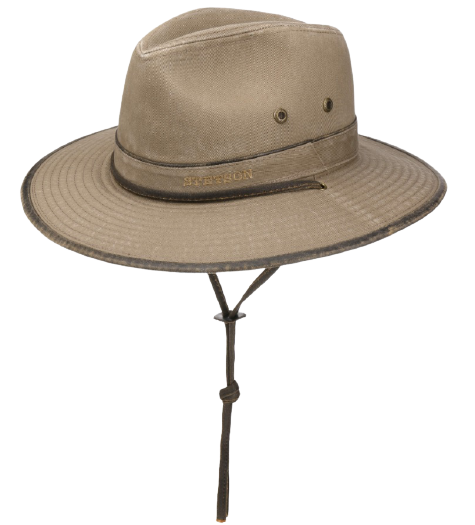 stetson tarnell traveller cotton hoed donker beige