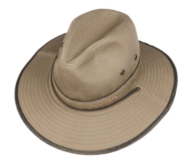 stetson tarnell traveller cotton hoed donker beige