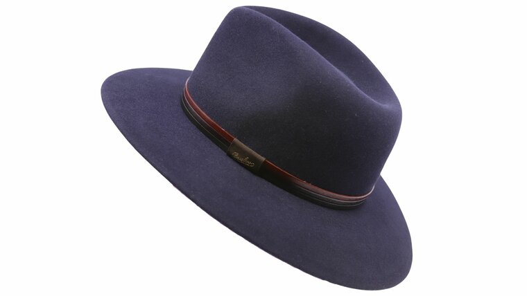 borsalino country tricolor band haarvilt navy