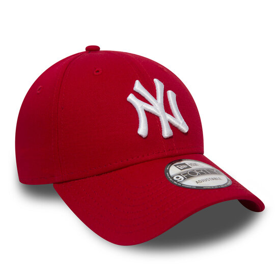 new era baseball cap 9forty new york yankees red white