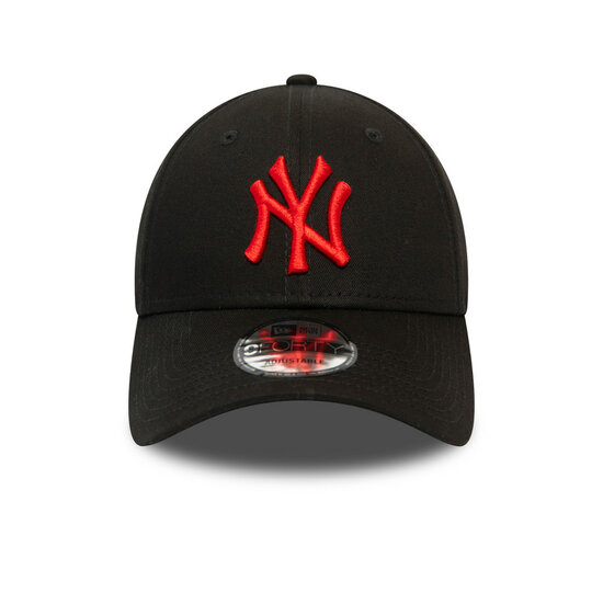 new era baseball cap 9forty new york yankees black red