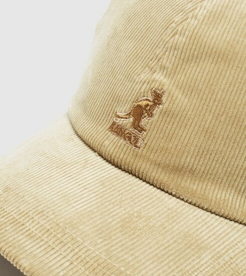 kangol baseball cap cord beige