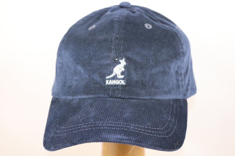 kangol baseball cap cord navy