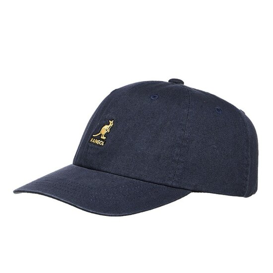 kangol baseball cap washed cotton navy