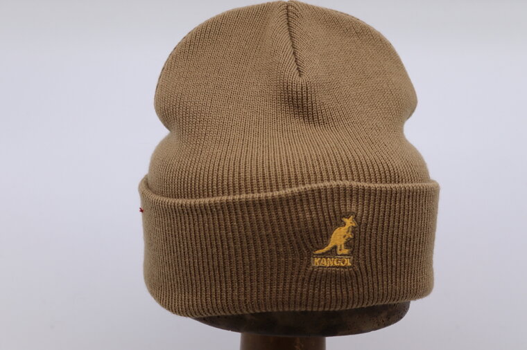 kangol beanie pull on acrylic camel