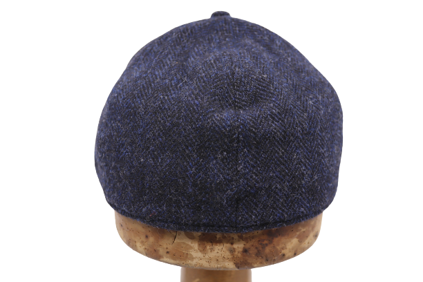 stetson baseballcap wool herringbone navy