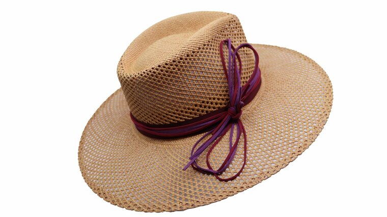 signes bespoke fedora gaudi sol panama tan en bordeaux