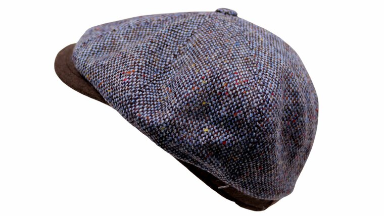 portaluri ballonpet donegal tweed cntr wol spikkel blauw en bruin