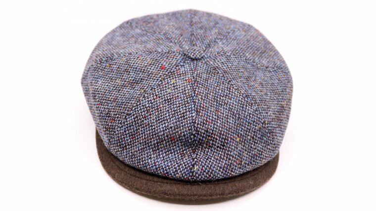 portaluri ballonpet donegal tweed cntr wol spikkel blauw en bruin