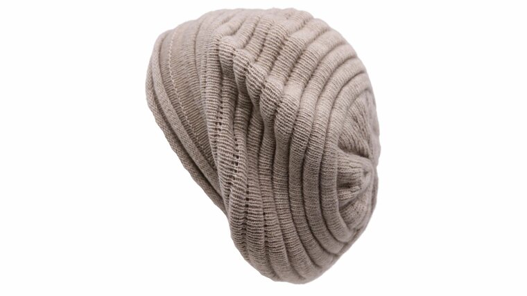 panizza baret kasjmier en merino wolmix kiezel