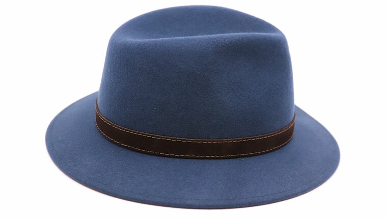 panizza fedora potenza wolvilt jeansblauw