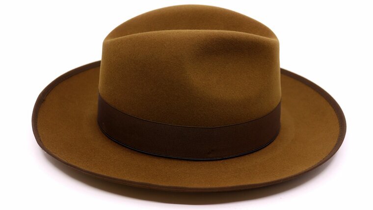 panizza fedora napoli brede rand 30x haarvilt tobacco