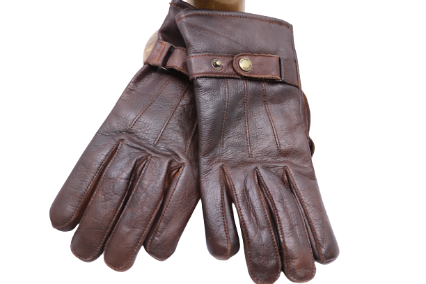 stetson heren handschoenen gloves buffalo leather brown