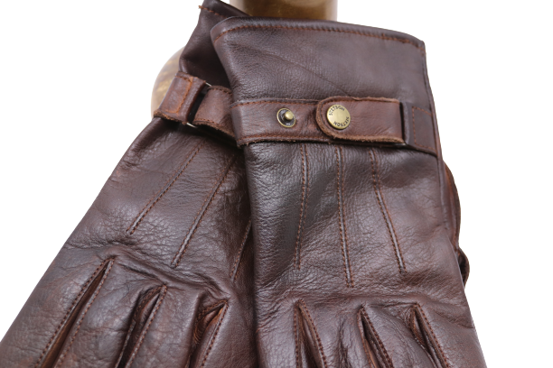 stetson heren handschoenen gloves buffalo leather brown