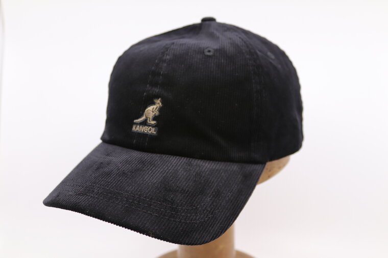 kangol baseball cap cord black