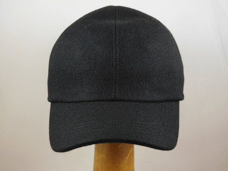 wigens baseball classic cap met oorklep wol black