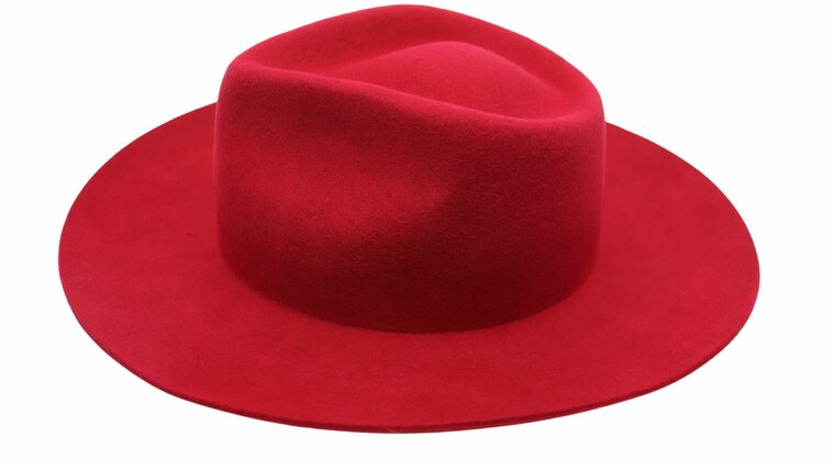 panizza fedora basic trapani wolvilt rood