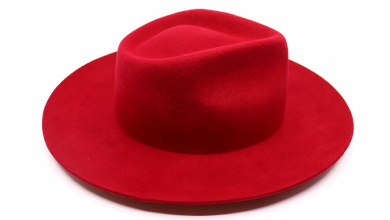 panizza fedora basic trapani wolvilt rood