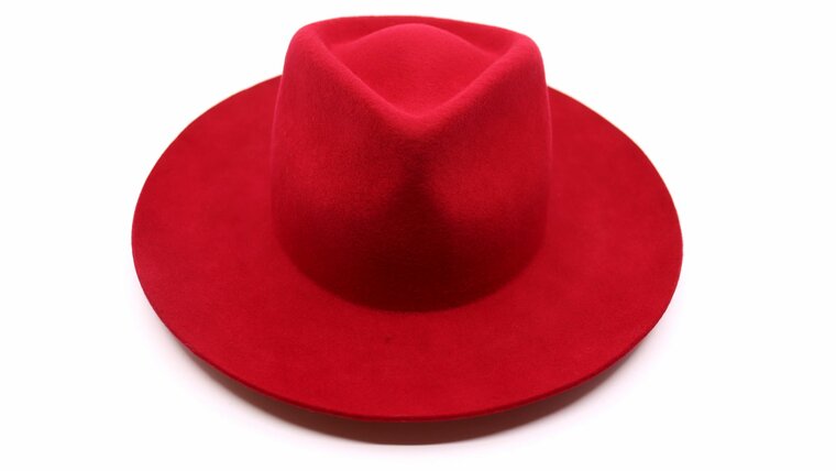 panizza fedora basic trapani wolvilt rood