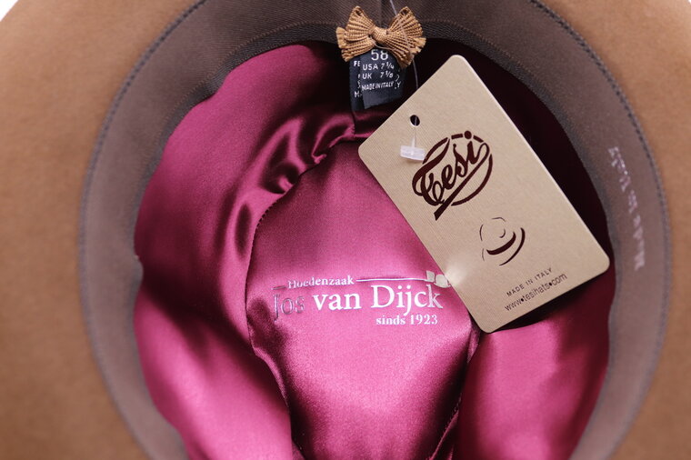 jos van dijck fedora pico haarvilt burnt brown