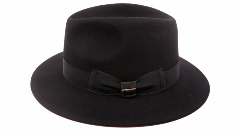 panizza fedora gubbio 01 premium haarvilt zwart