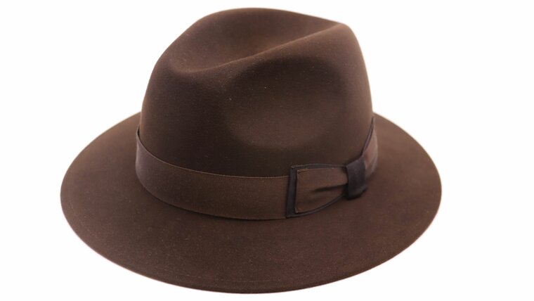 panizza fedora gubbio 01 premium haarvilt bruin