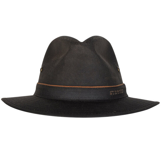 stetson traveller regenhoed avasun wax katoen bruin