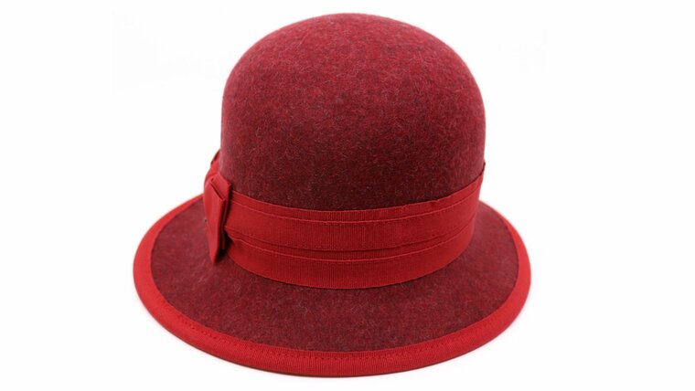 bedacht cloche sally melee woolfelt red